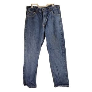 Carhartt 36x32 Men's Blue Jeans 100% Cotton Mexico Straight Relaxed Fit RN#14806